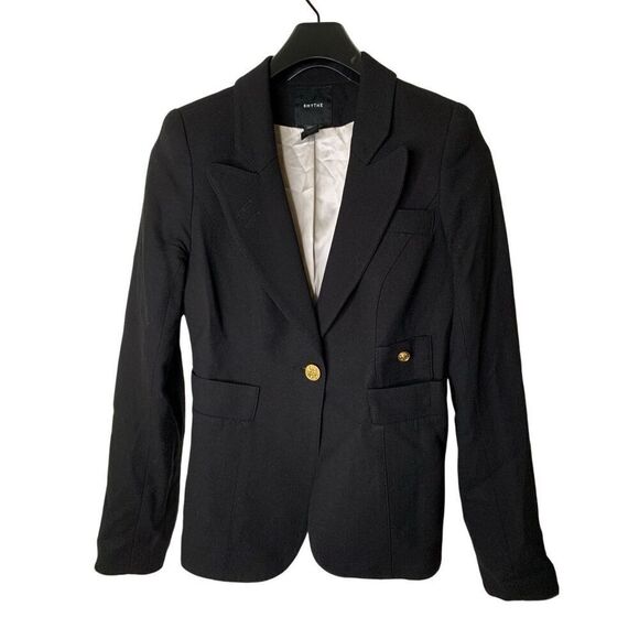 Smythe Classic Duchess Blazer in Slate women's size 6 - Picture 2 of 7